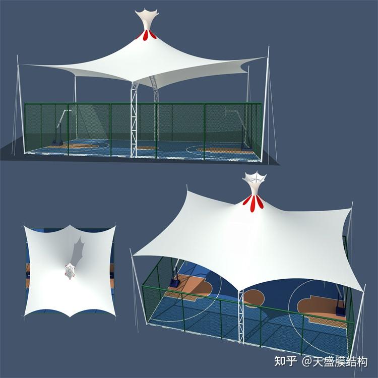 新型建筑材料張拉索膜結構的優勢及PTFE膜材料的適用性